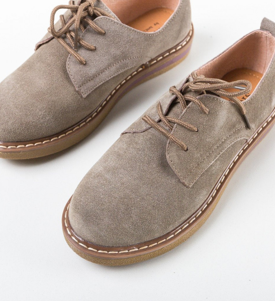 Pantofi Casual Romena Khaki - Img 4