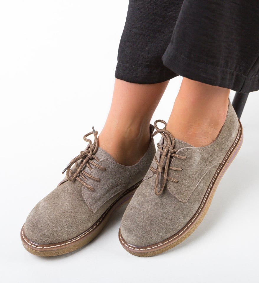 Pantofi Casual Romena Khaki - Img 6