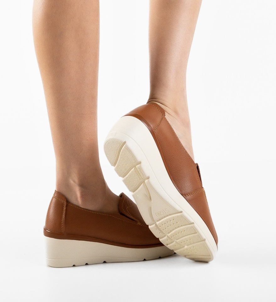 Pantofi Casual Sanam Camel - Img 6