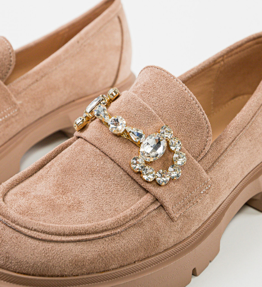 Pantofi Casual Shania Khaki - Img 4