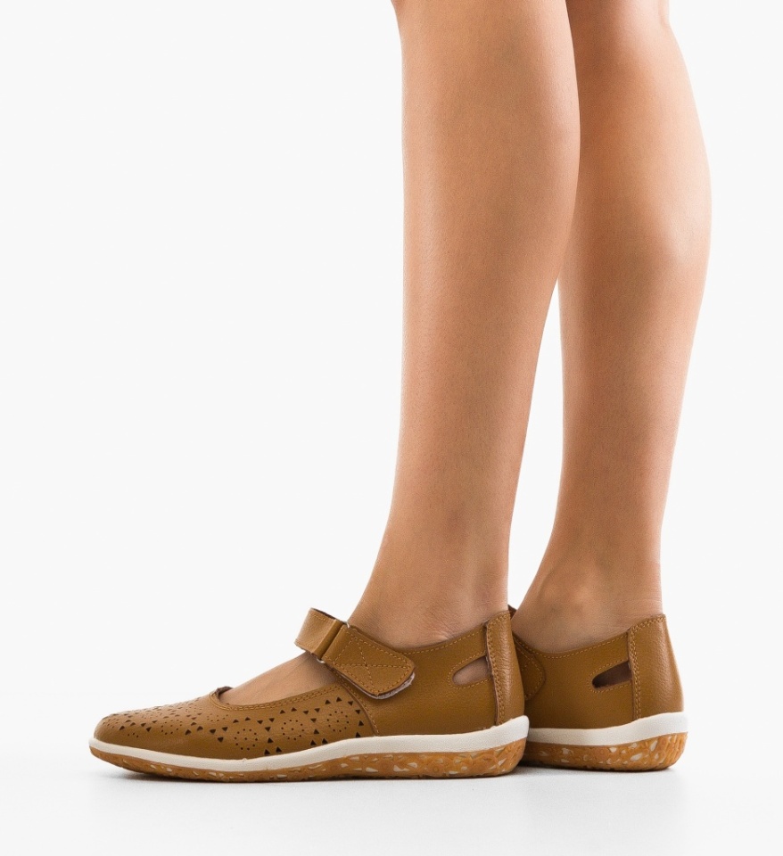 Pantofi Casual Silka Camel - Img 5