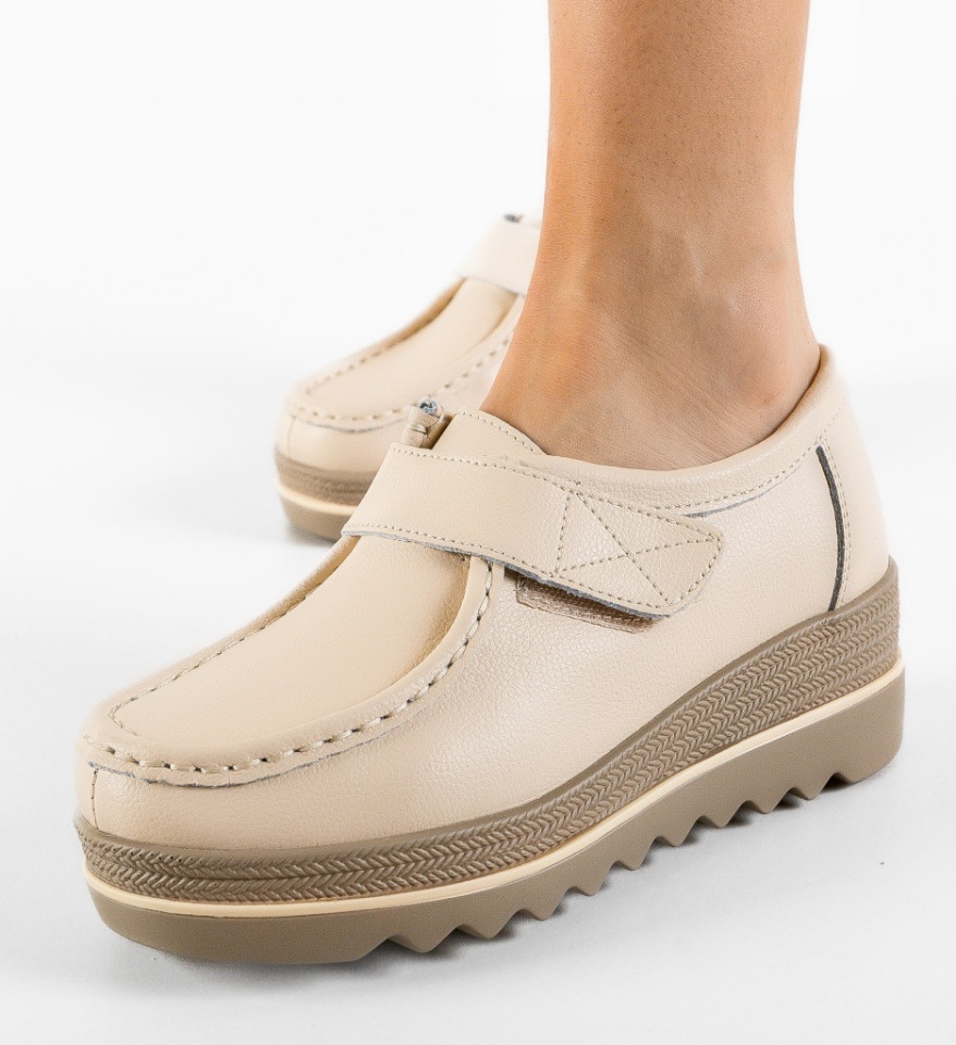 Pantofi Casual Straif Bej 2 - Img 5