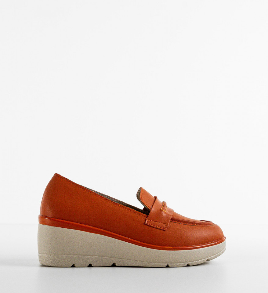 Pantofi Casual Teyana Portocalii - Img 2