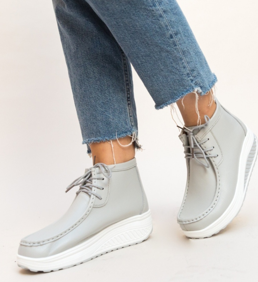 Pantofi Casual Vinto Gri - Img 10