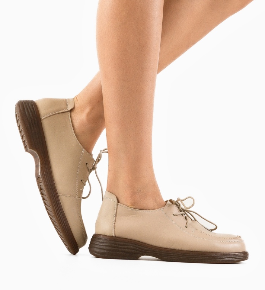 Pantofi Casual Vlobe Bej - Img 10