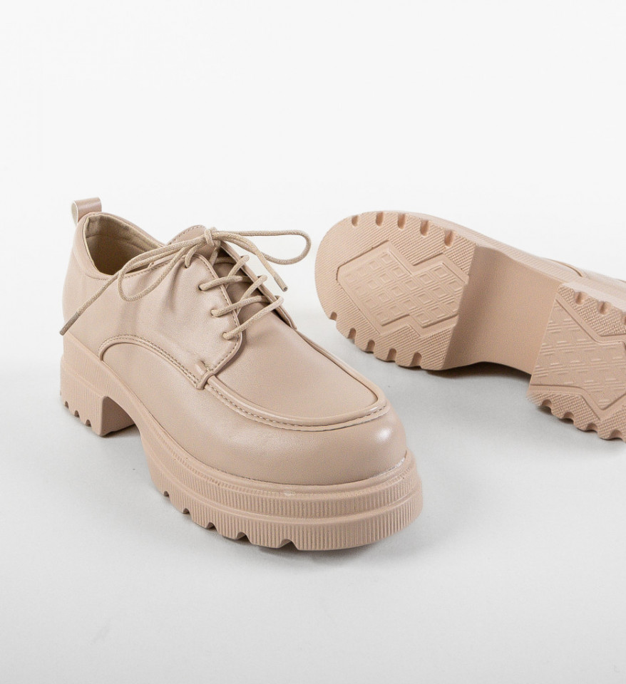 Pantofi Casual Welc Bej - Img 3