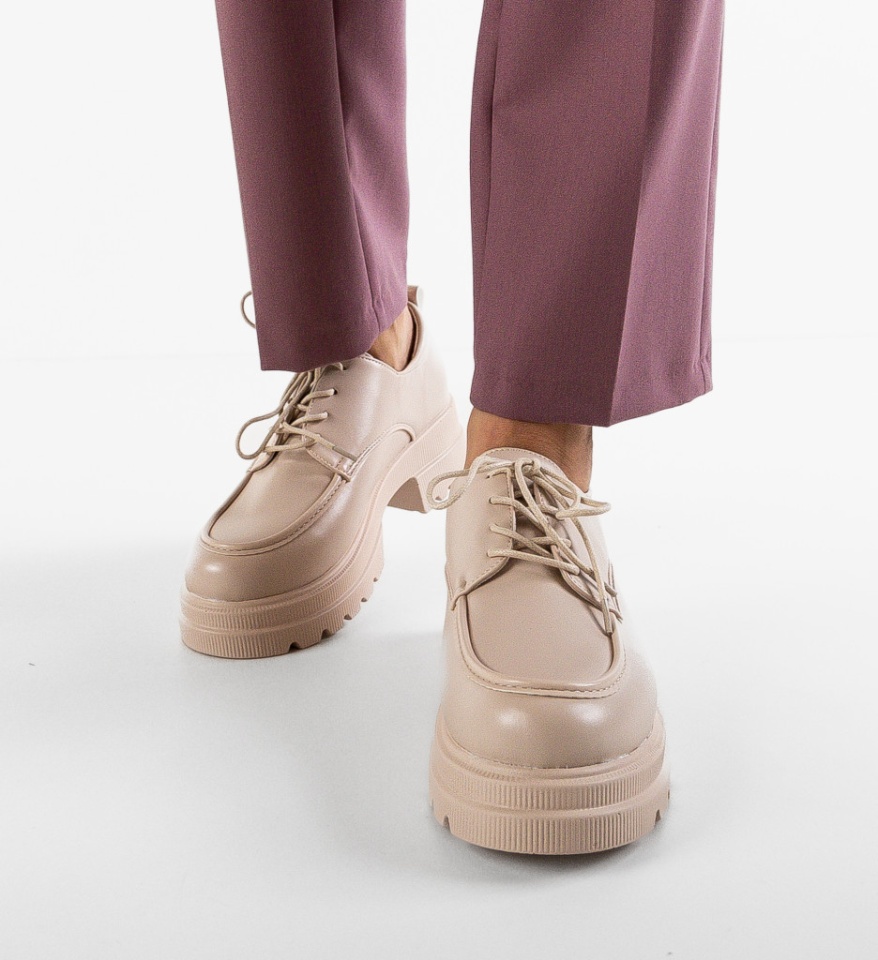 Pantofi Casual Welc Bej - Img 4