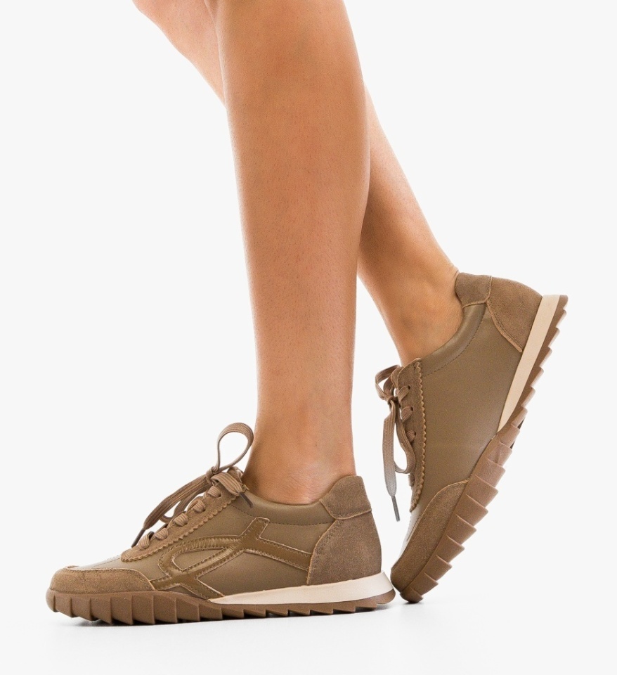 Pantofi Casual Ynun Khaki - Img 5
