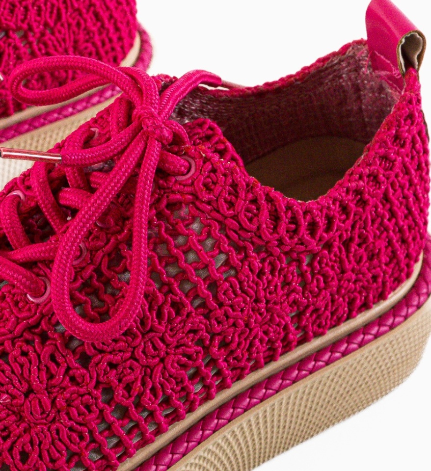 Pantofi Casual Ystory Fuchsia - Img 4