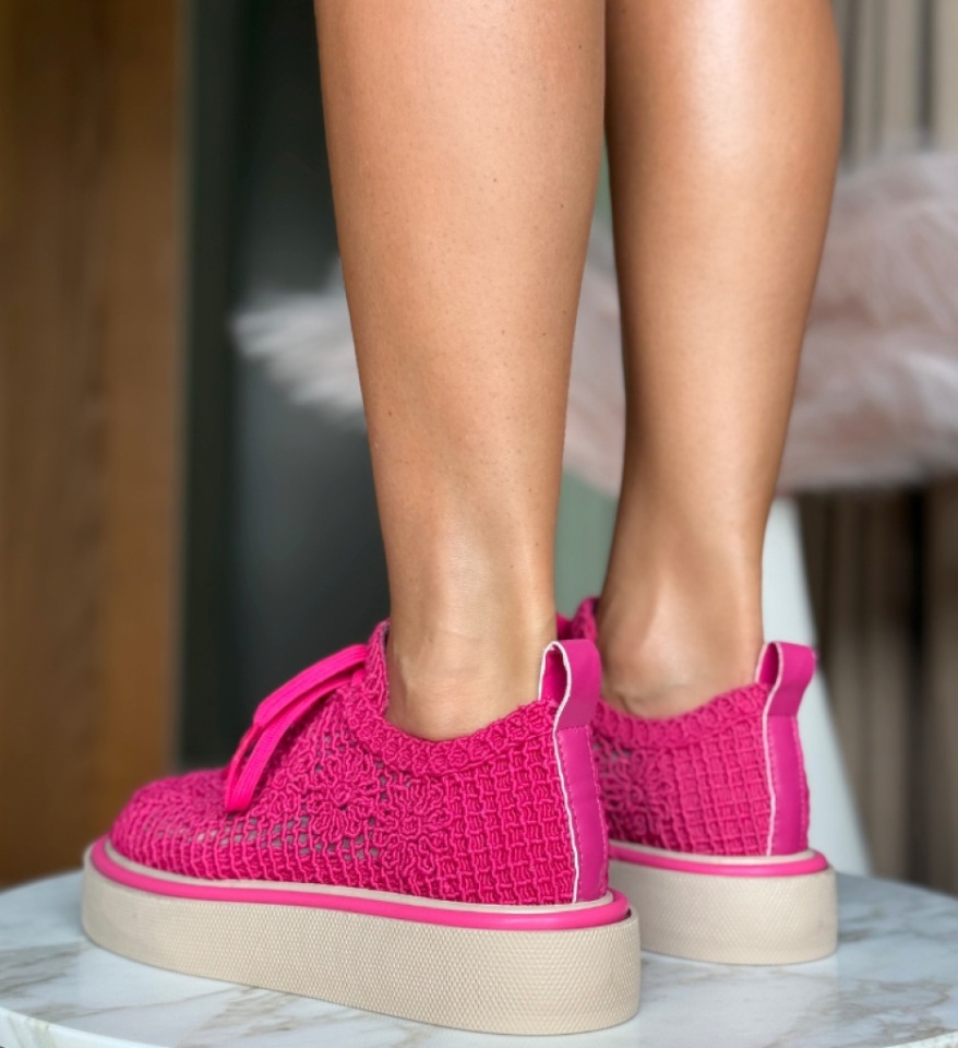Pantofi Casual Ystory Fuchsia - Img 9