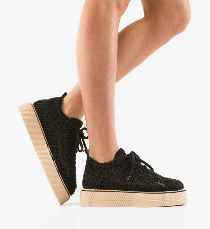Pantofi Casual Ystory Negri 3 - Img 6