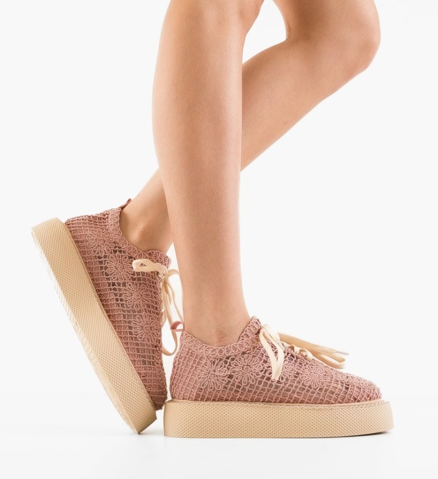 Pantofi Casual Ystory Roz 2 - Img 12