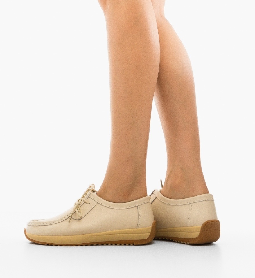 Pantofi Casual Zackary Bej - Img 4