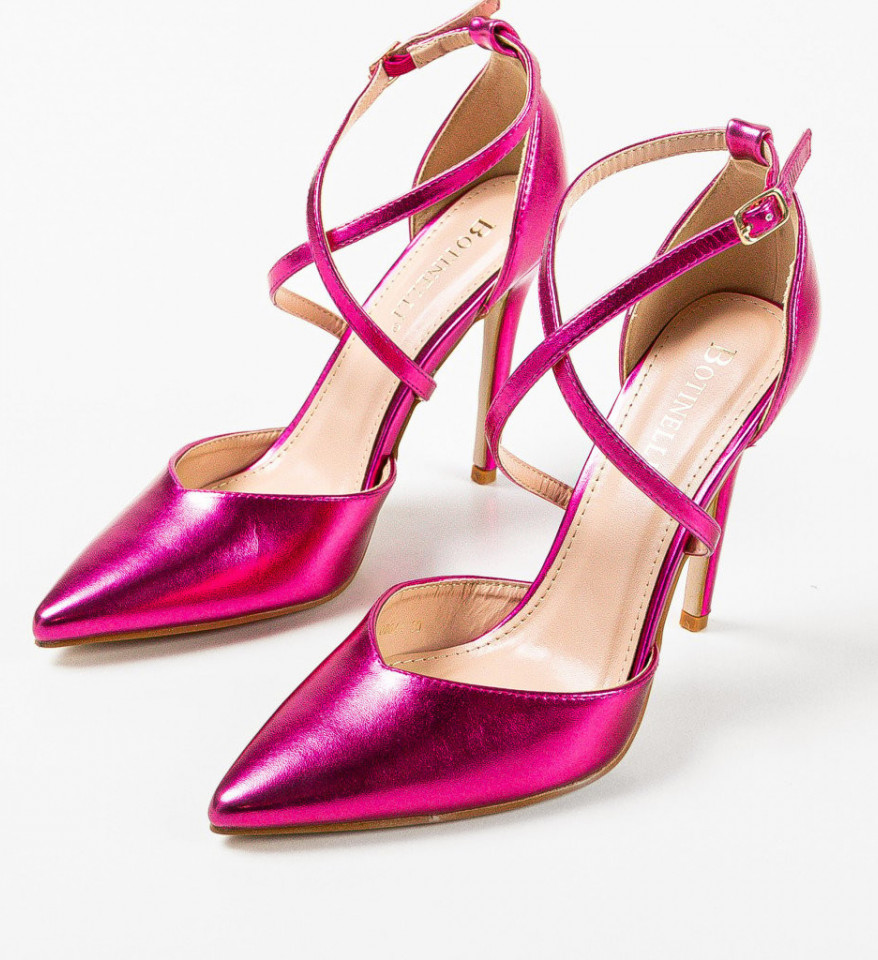 Pantofi cu toc Arpat Fuchsia - Img 2