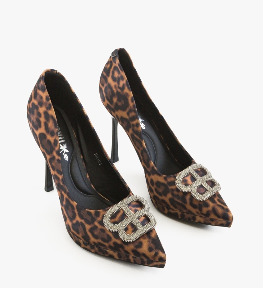 Pantofi cu toc Dandra Print - Img 3