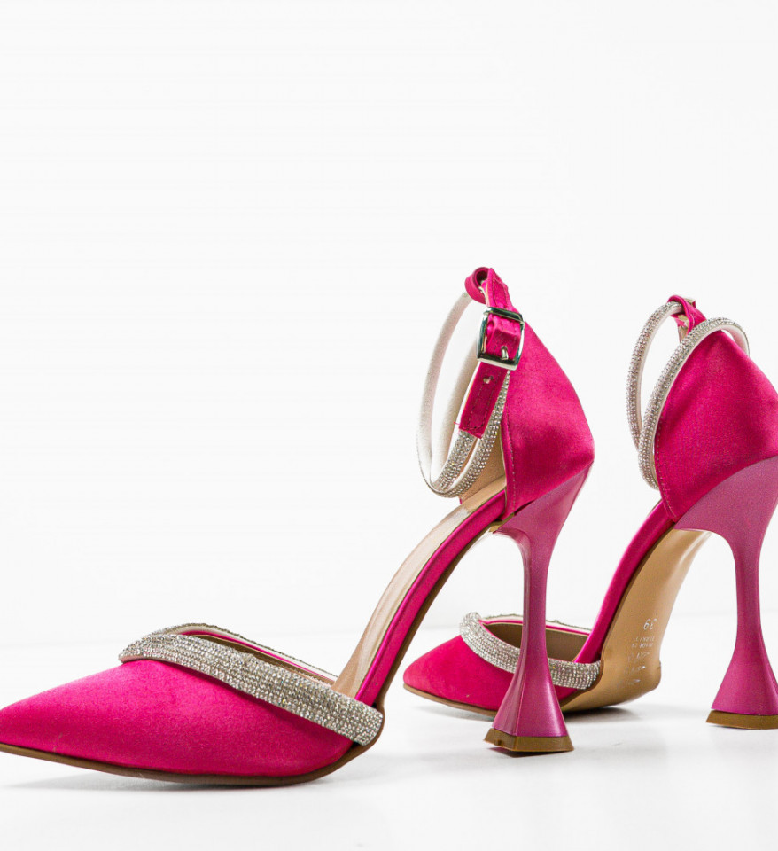 Pantofi cu toc Esero Fuchsia - Img 4