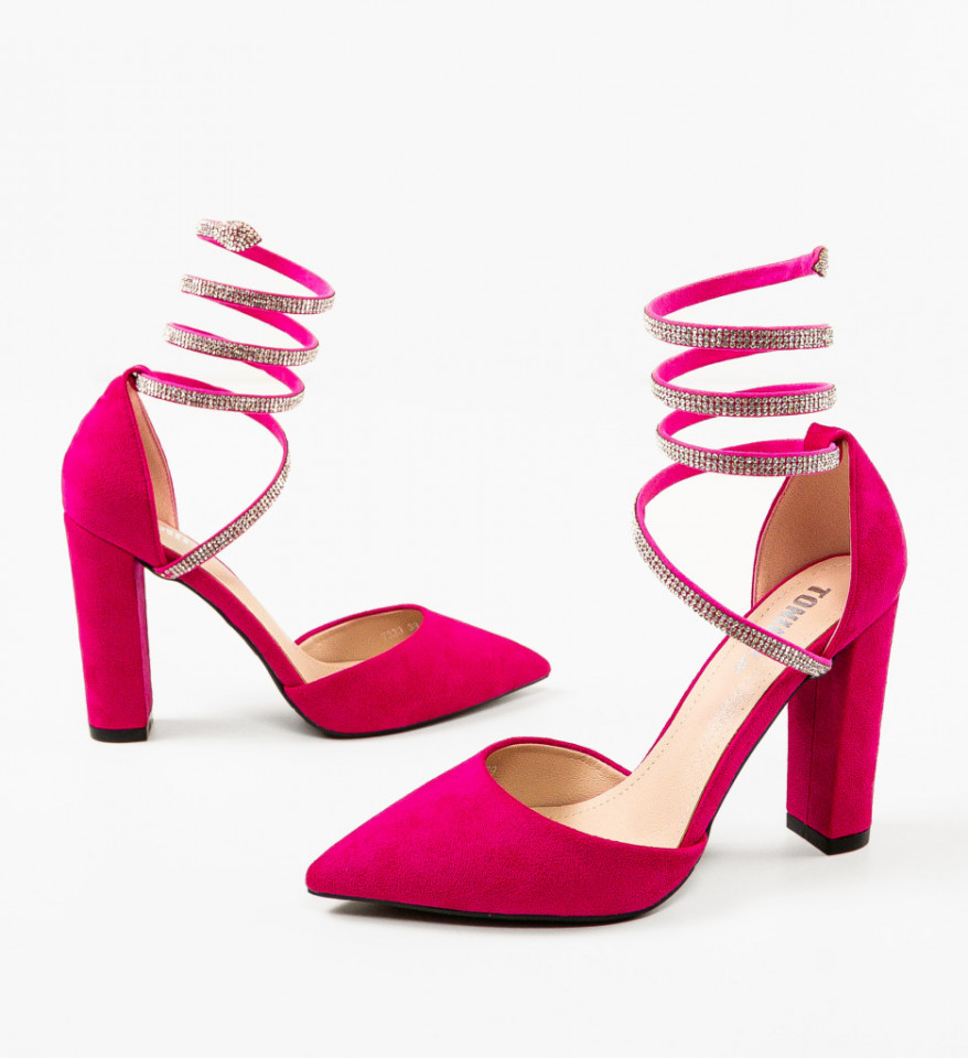 Pantofi cu toc Kyk Fuchsia - Img 2