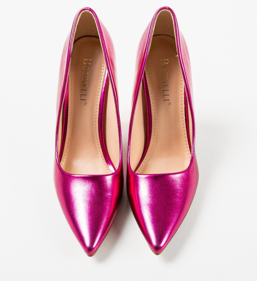 Pantofi cu toc Plazyn Fuchsia - Img 12