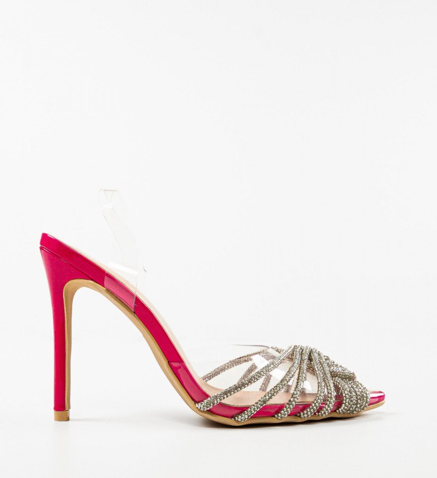 Pantofi cu toc Rawne Fuchsia