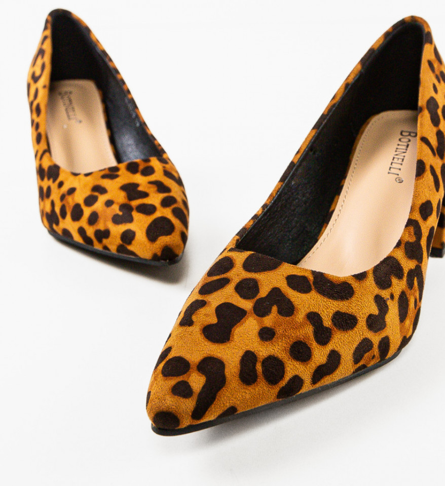 Pantofi dama Adria Animal Print - Img 3