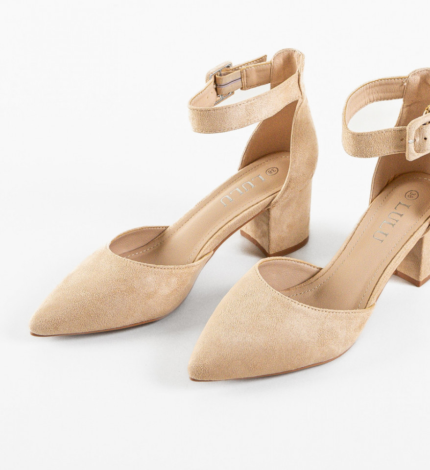 Pantofi dama Anerose Bej - Img 3