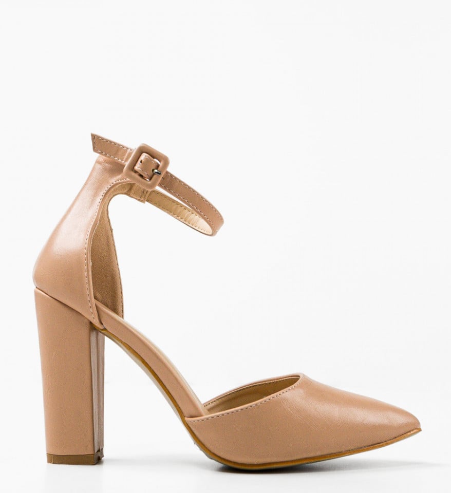 Pantofi dama Carina Bej - Img 1