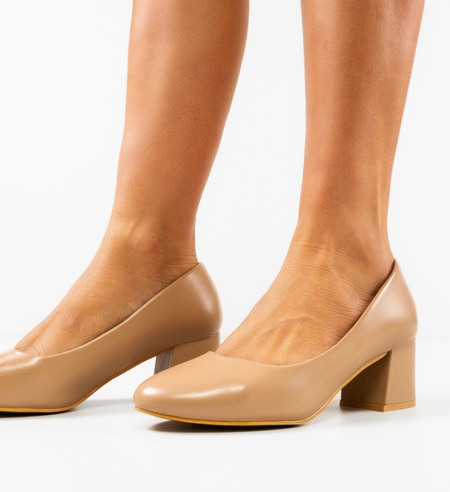 Pantofi dama Cobb Nude - Img 5