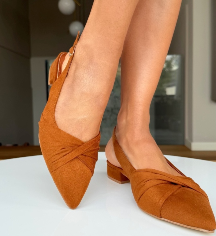 Pantofi dama Eghene Camel - Img 4