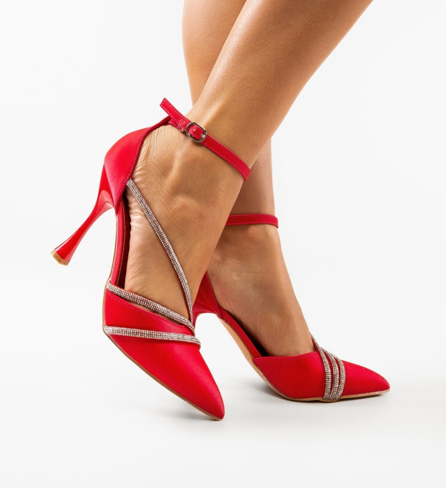 Pantofi dama Fulber Rosii - Img 5
