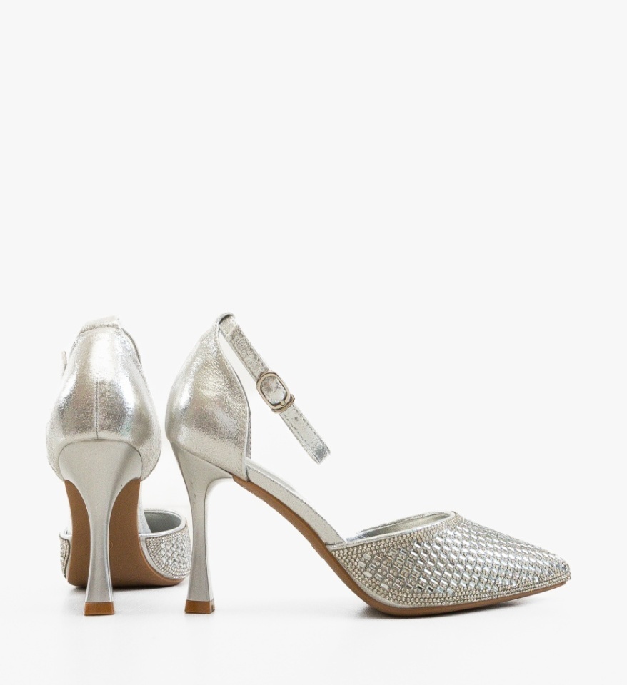 Pantofi dama Goldie Argintii - Img 5