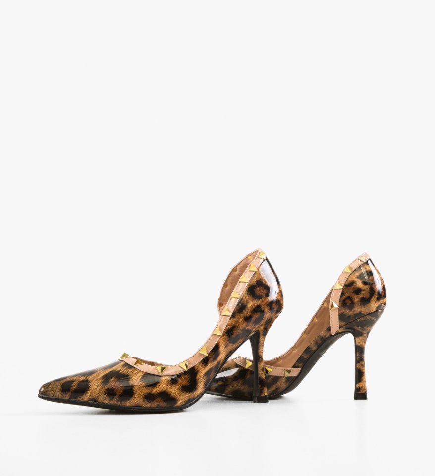 Pantofi dama Jamshid Animal Print - Img 3