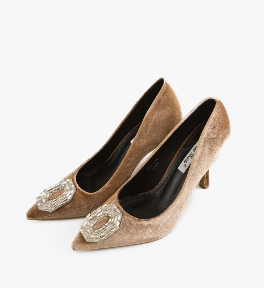 Pantofi dama Kreb Bej - Img 3