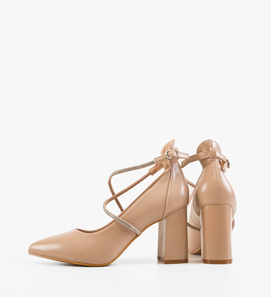 Pantofi dama Lease Nude - Img 2