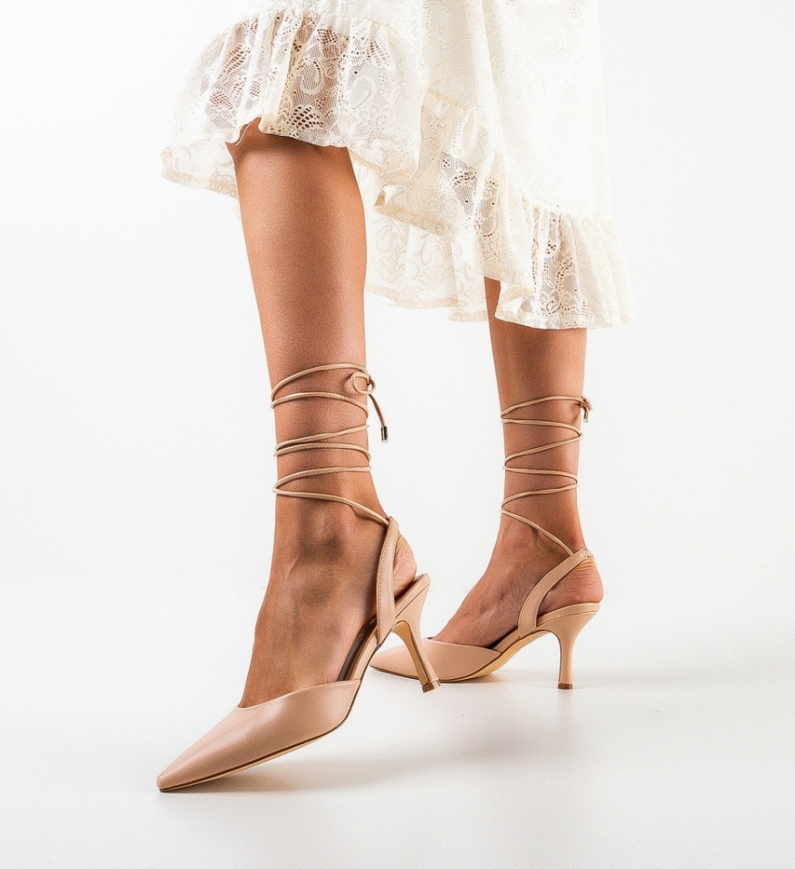Pantofi dama Sanford Nude - Img 4