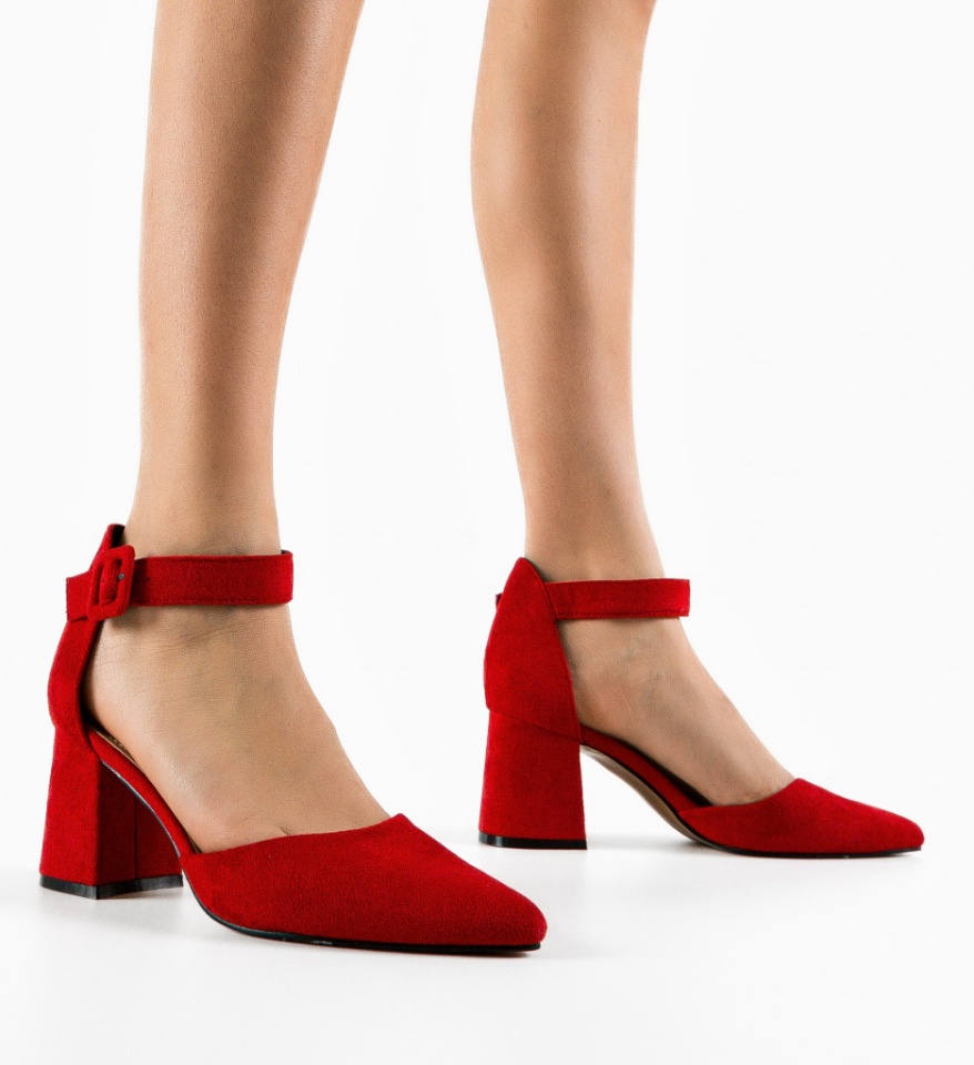 Pantofi dama Shard Rosii - Img 6
