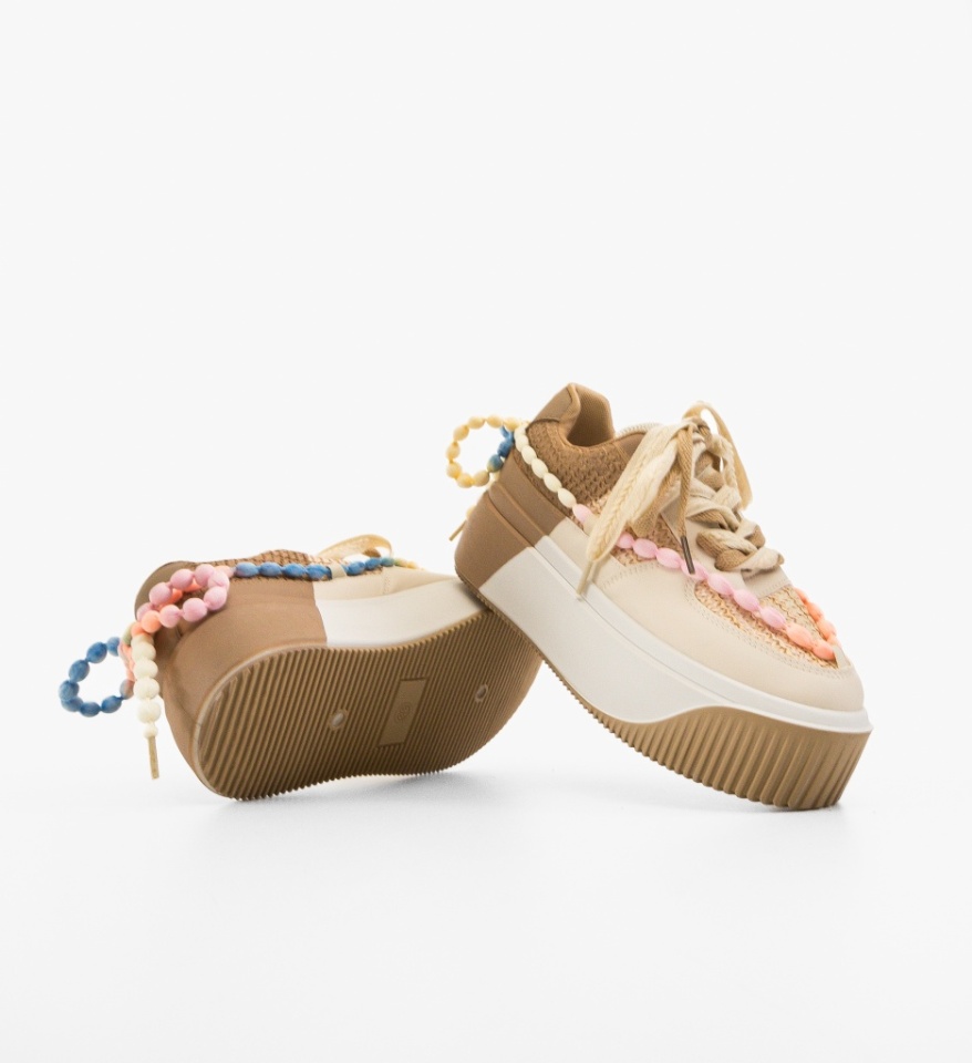 Pantofi sport dama Fabia Khaki - Img 4