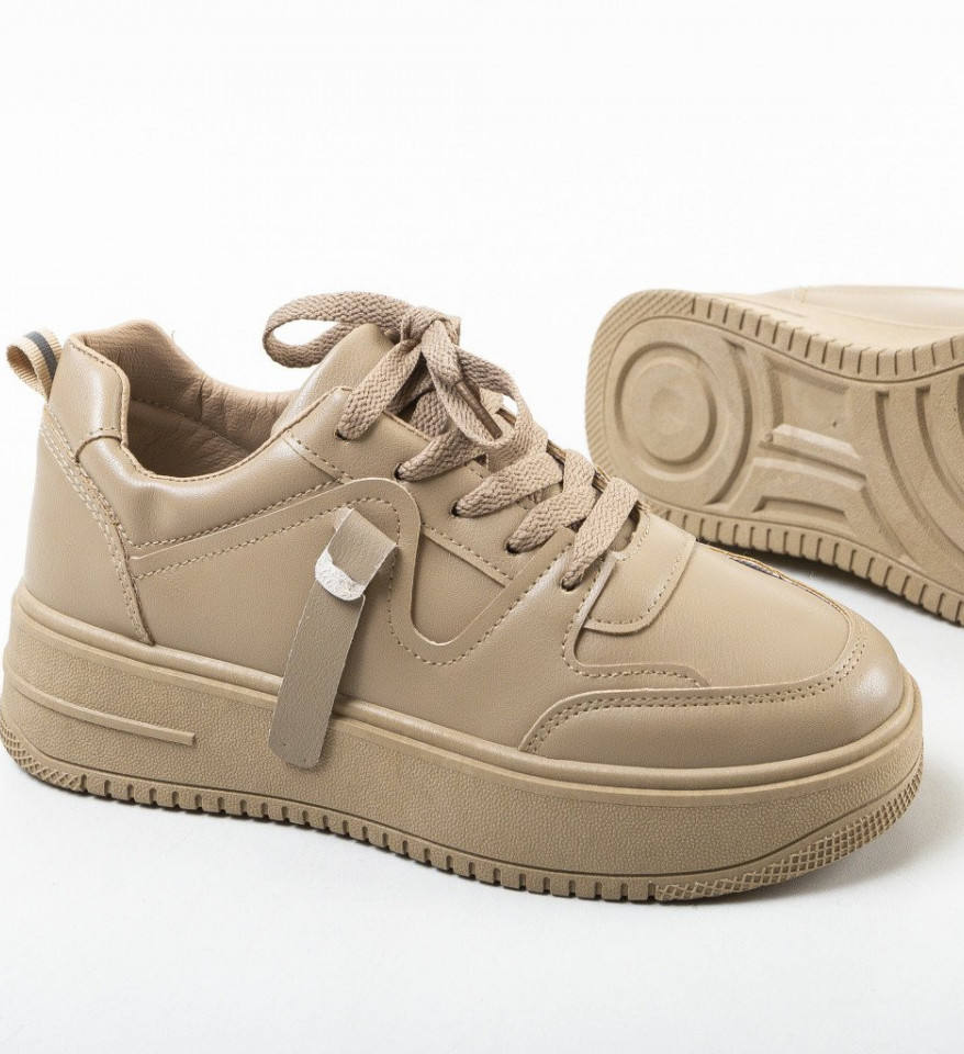Pantofi Sport Fisire Khaki - Img 4