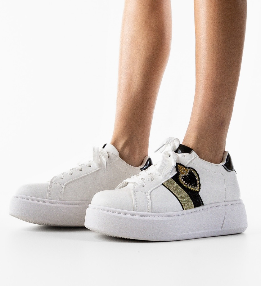 Pantofi Sport Keira Albi 2 - Img 4