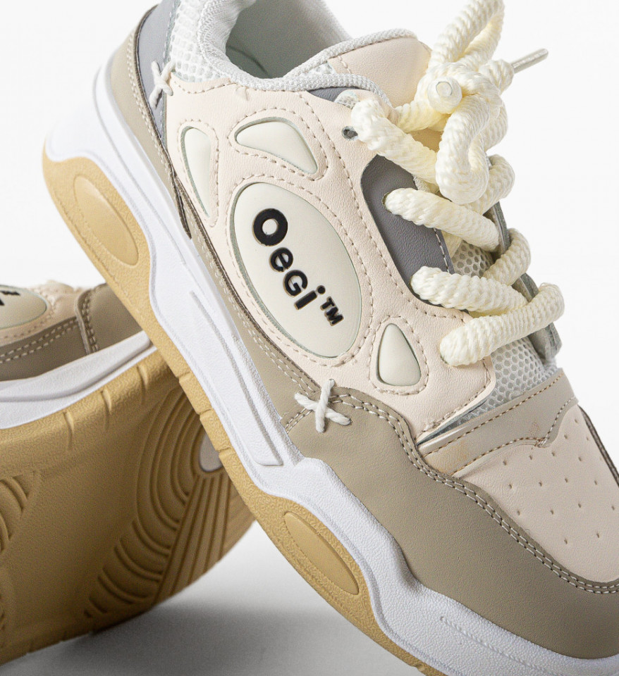 Pantofi sport Scarl Bej 2 - Img 4