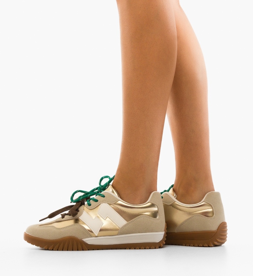 Pantofi Sport Velma Aurii - Img 5