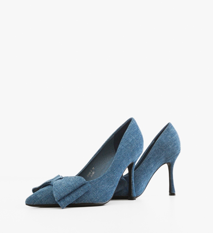 Pantofi stiletto dama Lester Albastri - Img 2