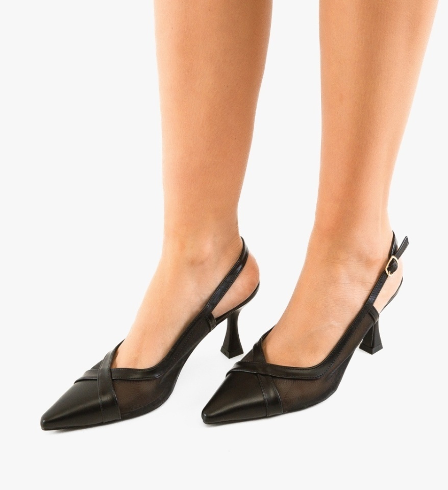 Pantofi stiletto dama Merryen Negri - Img 5