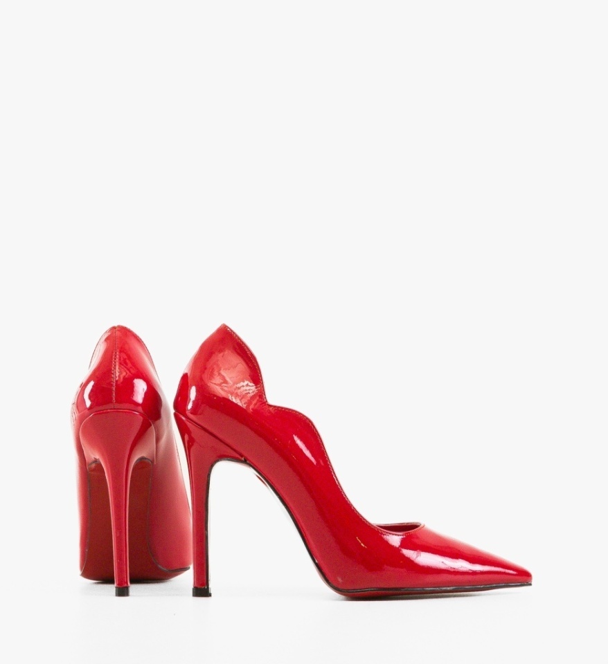 Pantofi stiletto dama Stypas Rosii - Img 2