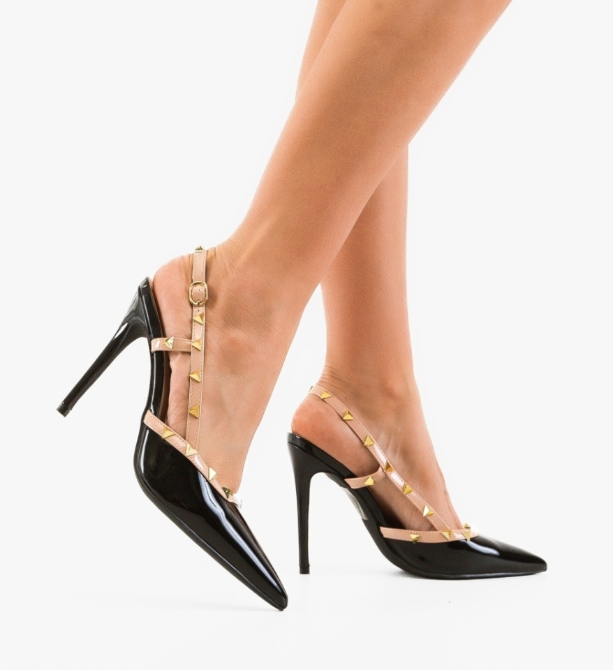 Pantofi stiletto dama Tynno Negri - Img 5