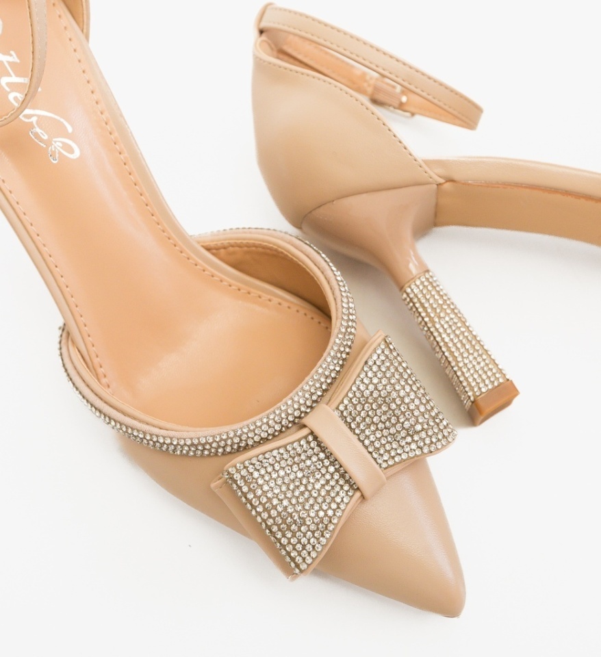 Pantofi stiletto Tauler Bej - Img 5