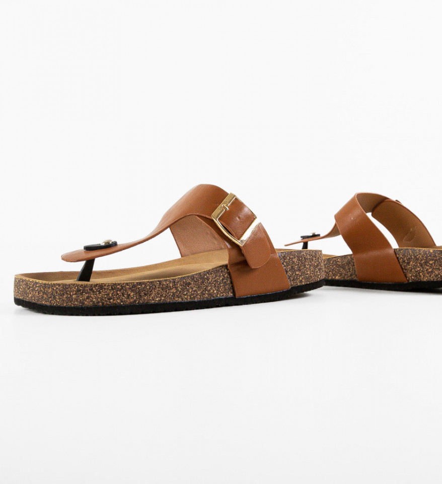 Papuci dama Kasey Camel - Img 2