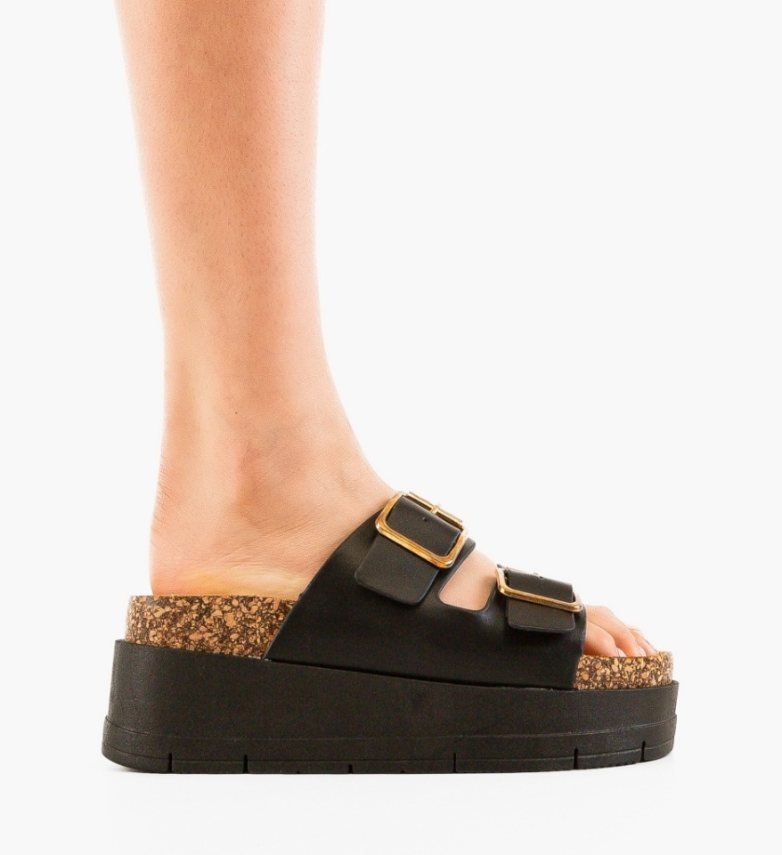 Papuci dama Olive Negri