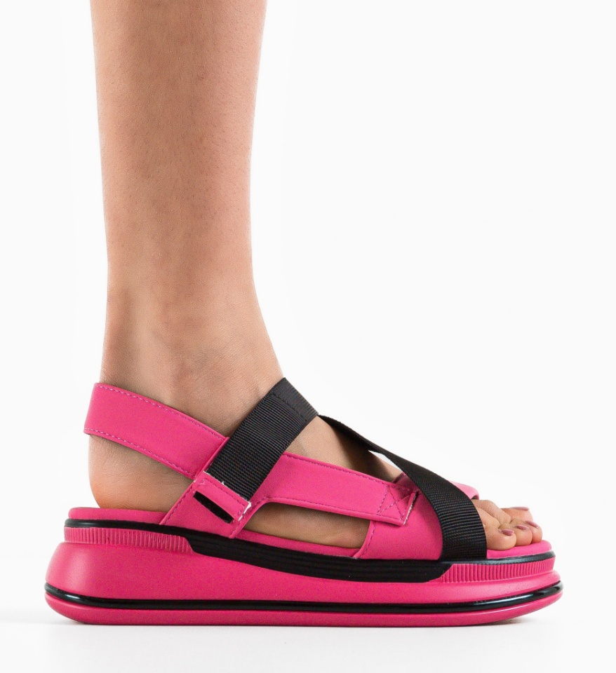 Platforme dama Corfu Fuchsia - Img 4