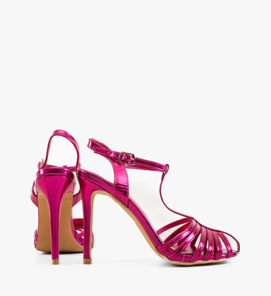 Sandale cu toc Bronte Fuchsia - Img 3