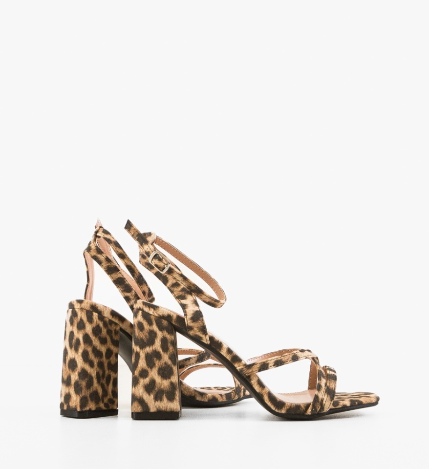 Sandale cu toc Franklin Animal Print - Img 3